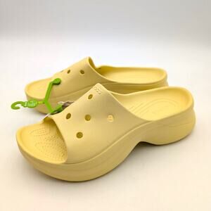 Crocs Bae Classic Slide Sandals Open Toe Women's Daylily Size US10 EU41